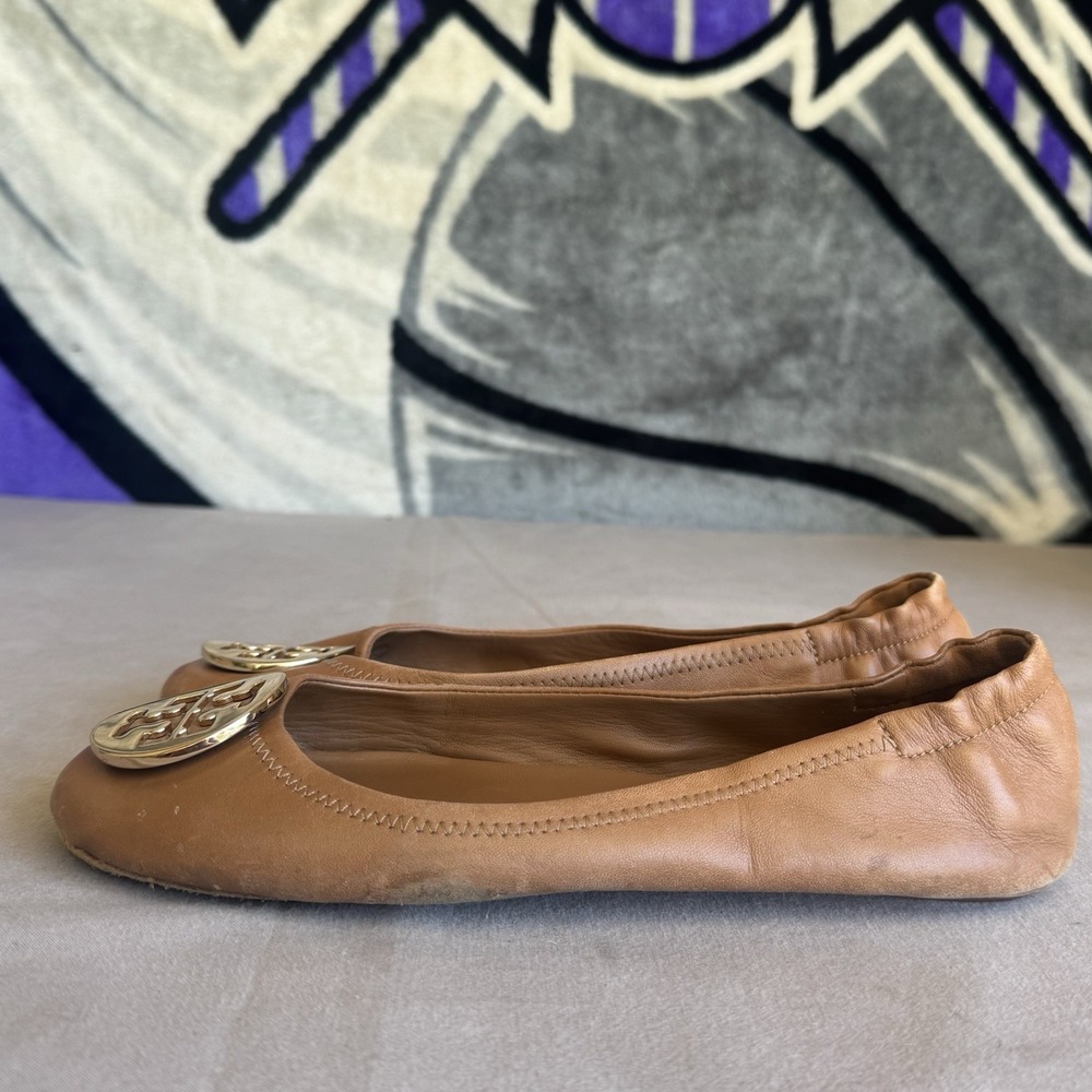 Size 9m - Tory Burch Tan‎ Brown Ballet Flats